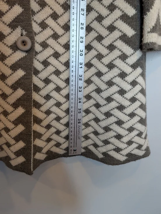 Vintage Cocogio Made in Italy Alpaca Blend Long Cardigan Duster XL - Picture 7 of 8